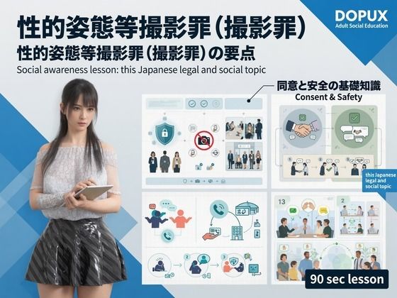 【△20】パンチラガチャ★二階堂 沙耶 大学に進学し強豪予備校『DOPUX（ドピュックス）』で社会人向け講座（性犯罪）を教える名物講師に！（Vol.011:性的…｜同人作品レビュー【18禁】