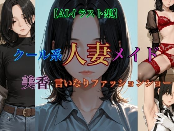 【AIイラスト集】クール系人妻メイド美香の日常〜言いなりファッションショー〜｜同人作品レビュー【18禁】